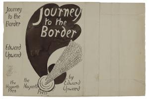 Image of original artwork for 'Journey to the Border' featuring black and white artwork by Vanessa Bell
