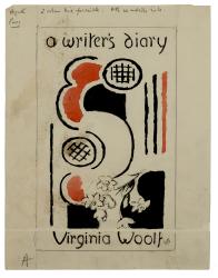 original artwork by Vanessa Bell, red and black illustration on off white paper