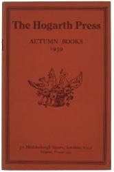 Image of front cover of catalogue of The Hogarth Press, Autumn Books (1939) 
