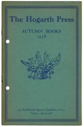 Image of the front cover page of the catalogue: The Hogarth Press, Autumn Books (1938)