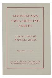 Image of front cover of Macmillan's Two-Shilling Series catalogue (c 1930s) (cover image for illustration purposes)