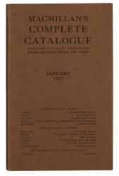 Image of Macmillan's complete Catalogue January 1922