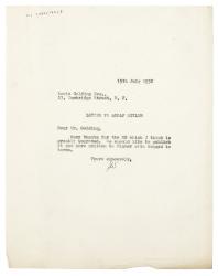 Image of typescript letter from Leonard Woolf to Louis Golding (15/07/1932) page 1 of 1
