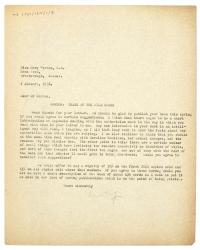 Image of typescript letter from Leonard Woolf to Mary Gordon (02/01/1936) page 1 of 1