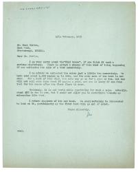 Image of typescript letter from Leonard Woolf to Mary Gordon (15/02/1937) page 1 of 1
