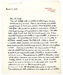 Image of a Letter from Mary Gordon to Leonard Woolf (03/03/1937) page 1