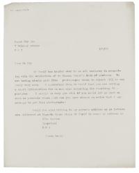 Unsigned business letter from Margery Thomson Joad