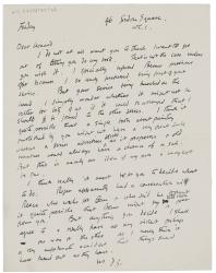 Image of handwritten letter from Duncan Grant to Leonard Woolf (1923) [3] page 1 of 1