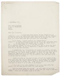 Image of typescript letter from Leonard Woolf to Jane Ellen Harrison (9/12/1924) page 1 of 1