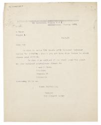 image of typescript letter from The Hogarth Press to A. Haase (30/03/1924) page 1 of 1