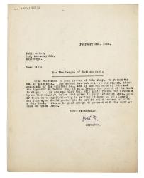 Image of typescript letter from Leonard Woolf to Neill & Co., Ltd (02/02/1926) page 1 of 1
