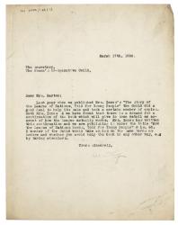 Image of typescript letter from Leonard Woolf to the Women's Co-Operative Guild (17/03/1926) page 1 of 1