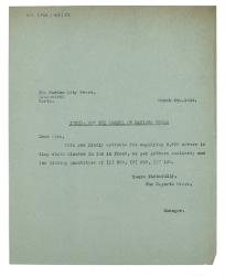 Image of typescript letter from the Hogarth Press to the Garden City Press (06/03/1934) page 1 of 1