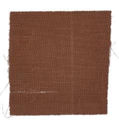 image of a sample piece of brown fabric, used in the binding of Death of my Aunt