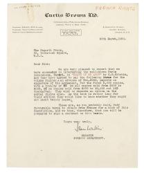 Image of a letter from Curtis Brown Ltd The Hogarth Press (20/03/1930)