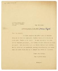 Image of typescript letter from The Hogarth Press to C. H. B. Kitchin (05/05/1933) page 1 of 1