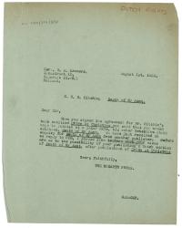 Image of typescript letter from The Hogarth Press to V. A. Kramers (01/08/1935) page 1 of 1