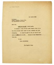 Image of typescript letter from Ian M. Parsons to Pearn Pollinger and Higham (30/01/1948)  page 1 of 1