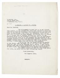 Image of typescript letter from John Lehmann to Curtis Brown Ltd (09/12/1931) page 1 of 1  