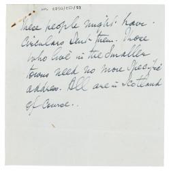 cover note attached to letter from Norman Leys to Leonard Woolf (20/01/1925) page 1 of 5 