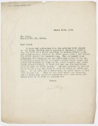 Image of typescript letter from Leonard Woolf to Norman Leys (19/03/1926) page 1 of 1