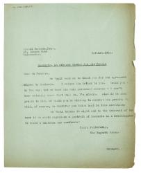 Image of typescript letter from The Hogarth Press to Lionel Penrose (01/11/1933) page1 of 1