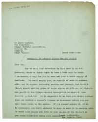 Image of typescript letter from The Hogarth Press to Jesse Karioki (29/03/1934) Page 1 of 1