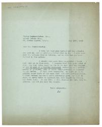 Image of typescript letter from The Hogarth Press to Victor Bonham-Carter (30/05/1938) page 1 of 1