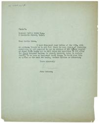 Image of typescript letter from John Lehmann to Spencer Curtis Brown (21/03/1940) page 1 of 1