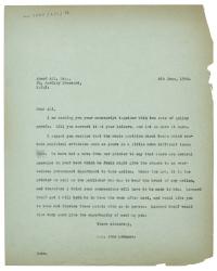 Image of typescript letter from John Lehmann to Ahmed Ali (06/06/1940)  page 1 of 1