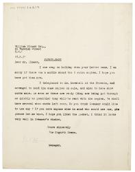 Image of typescript letter from John Lehmann to William Plomer (18/09/1931) page 1 of 1