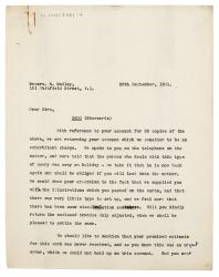 Image of typescript letter from Peggy Belsher to R. Madley (28/09/1931) page 1 of 2