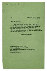 Image of typescript letter from Chatto & Windus to the British Broadcasting Company (15/11/1951) page 1 of 1 