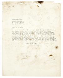 Image of typescript letter from Leonard Woolf to Thomas Seltzer (22/03/1923) page 1 of 1