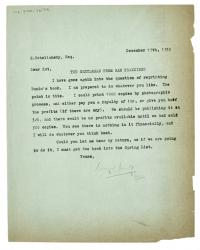 Image of typescript letter from Leonard Woolf to Samuel Solomonovich Koteliansky (19/12/1933) page 1 of 1