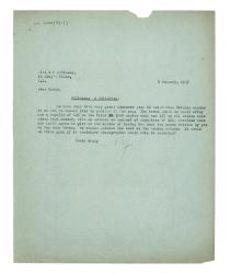 Image of typescript letter from Leonard Woolf to Francesca Allinson (06/01/1937)