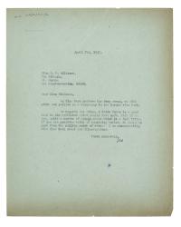 Image of typescript letter from Leonard Woolf to Francesca Allinson (07/04/1937) page 1 of 1