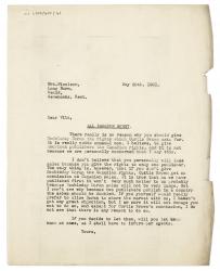 Image of typescript letter from Leonard Woolf to Vita Sackville-West (28/05/1931) page 1 of 1
