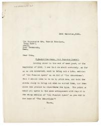 Image of typescript letter from The Hogarth Press to Vita Sackville-West (16/12/1931) page 1 of 1