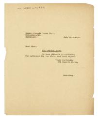 Image of typescript letter from Winifred Perkins to Penguin Books (28/07/1939)  page 1 of 1