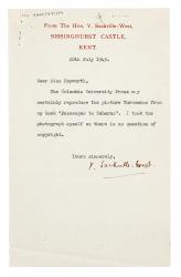 Image of typescript letter from Vita Sackville-West to Barbara Hepworth (20/07/1945) page 1 of 1