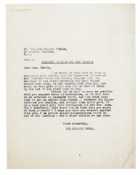 Image of typescript letter from The Hogarth Press to Julia Strachey (19/04/1932) page 1 of 1 