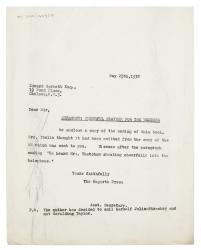 Image of typescript letter from The Hogarth Press to Edward Garnett (25/05/1932)