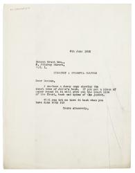 Image of typescript letter from The Hogarth Press to Duncan Grant (08/06/1932) page 1 of 1 