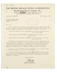 Image of a Letter from E. M. Layton to The Hogarth Press (12/11/1947)