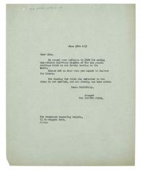 Image of typescript letter from The Hogarth Press to The Grosvenor Engraving Co Ltd (25/06/1937)