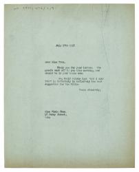 Image of typescript letter from The Hogarth Press to Viola Tree (17/07/1937) page 1 of 1