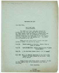 Image of typescript letter from Dorothy Lange to Viola Tree (03/09/1937) page 1 of 1