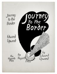 Image of artwork proof by Vanessa Bell featuring a black and white illustration and hand drawn typography for Journey to the Border, created by Vanessa Bell