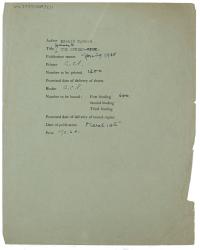 Image of printing and binding information relating to Journey to the Border  page 1 of 1